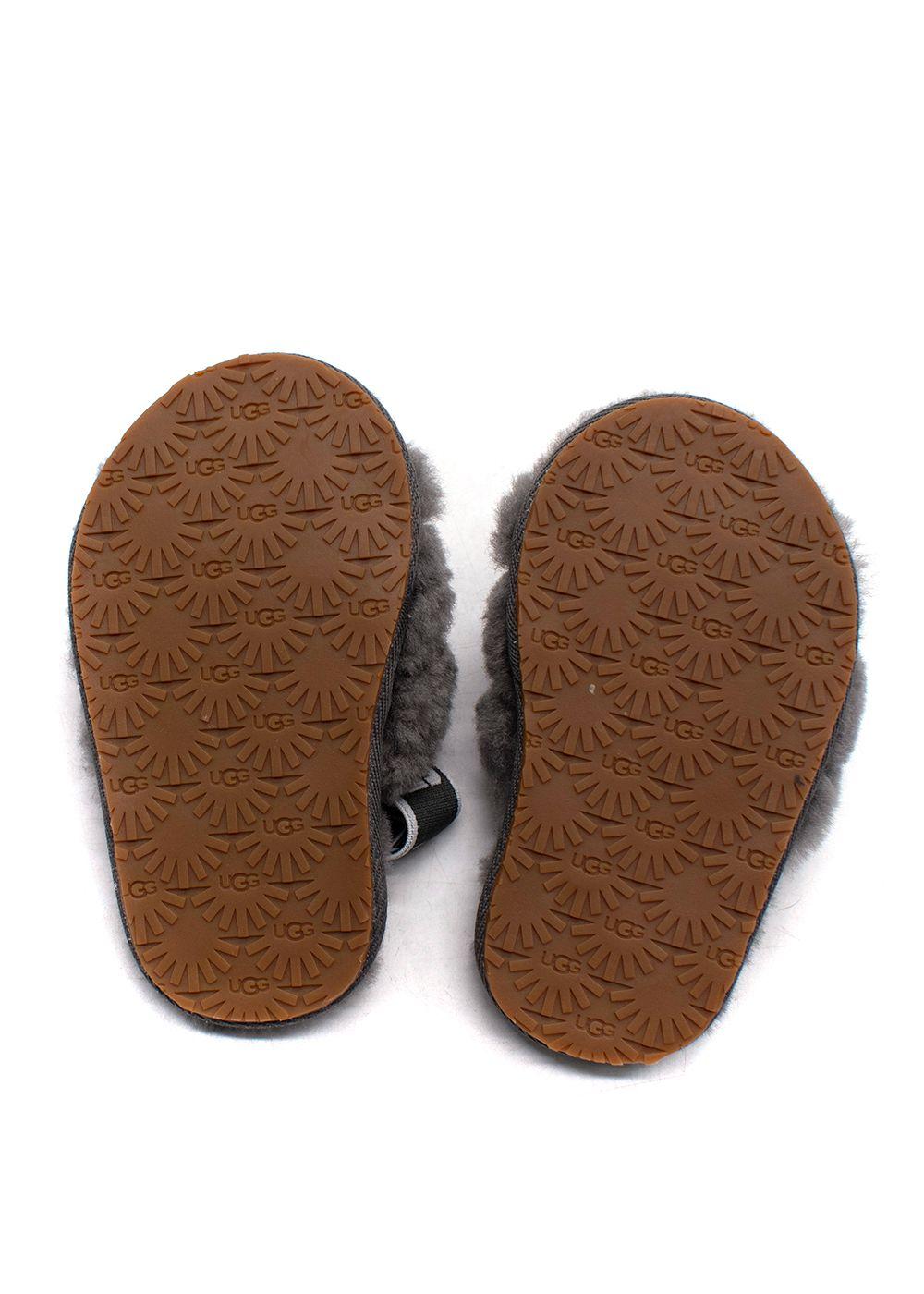 UGG Kids Grey Shearling Slide