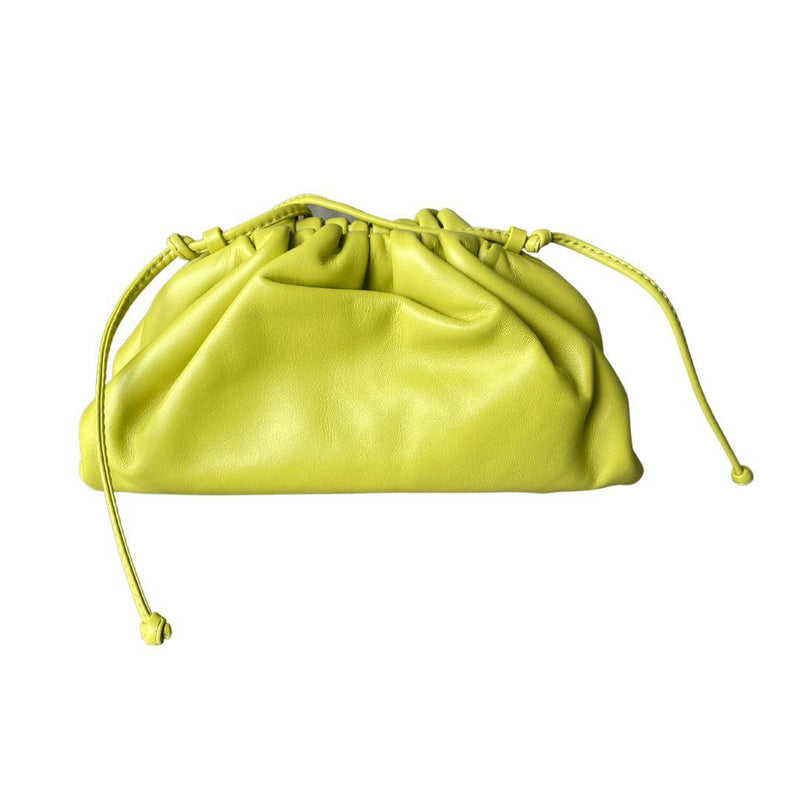 The Mini Pouch Kiwi Nappa Clutch Bag
