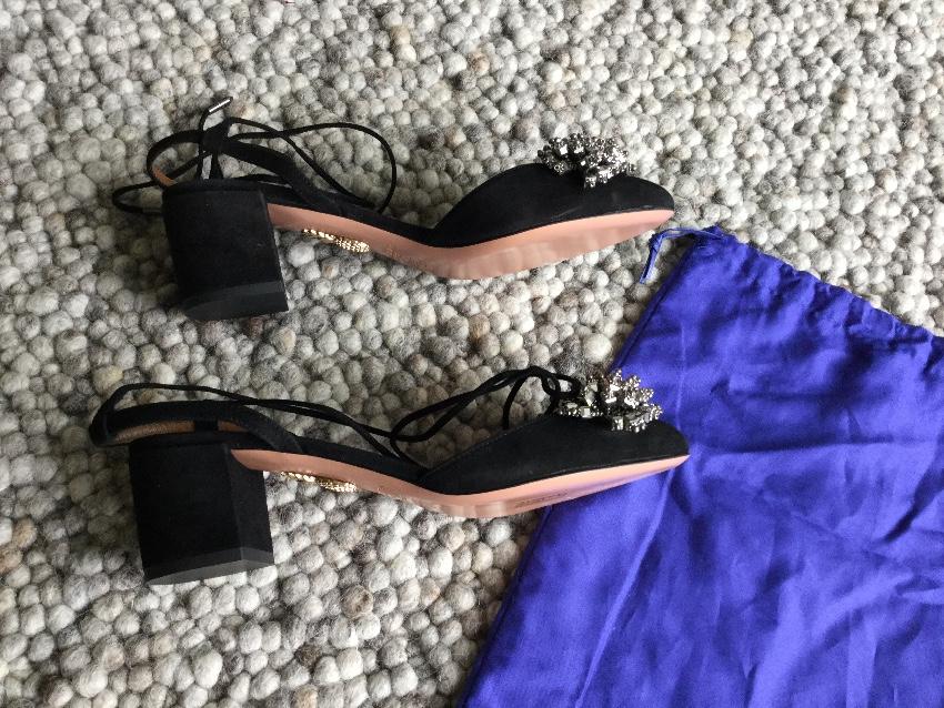 Aquazzura Monaco 50 Mid-Heel Sandals