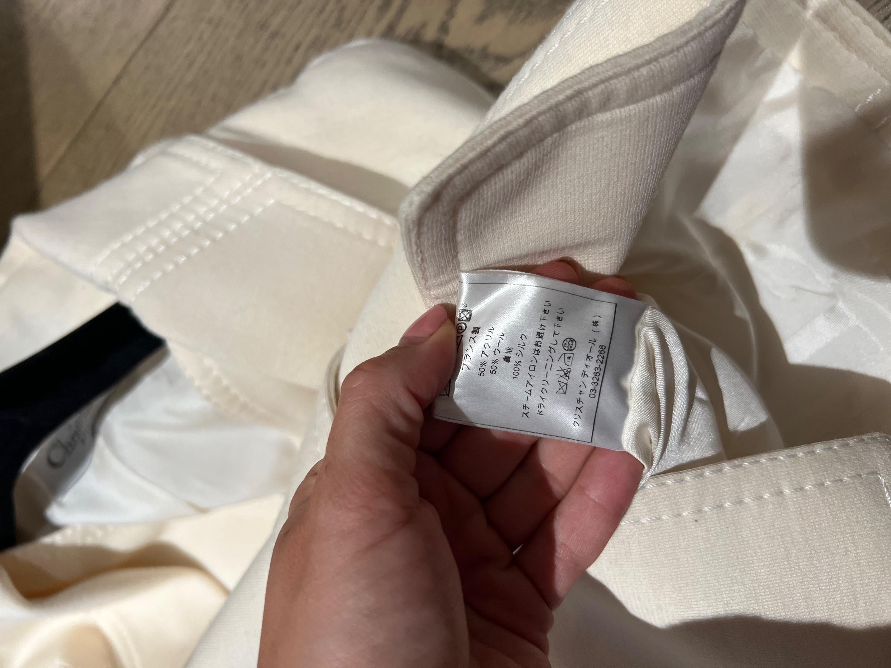 Christian Dior Boutique Cream Tailored Jacket
