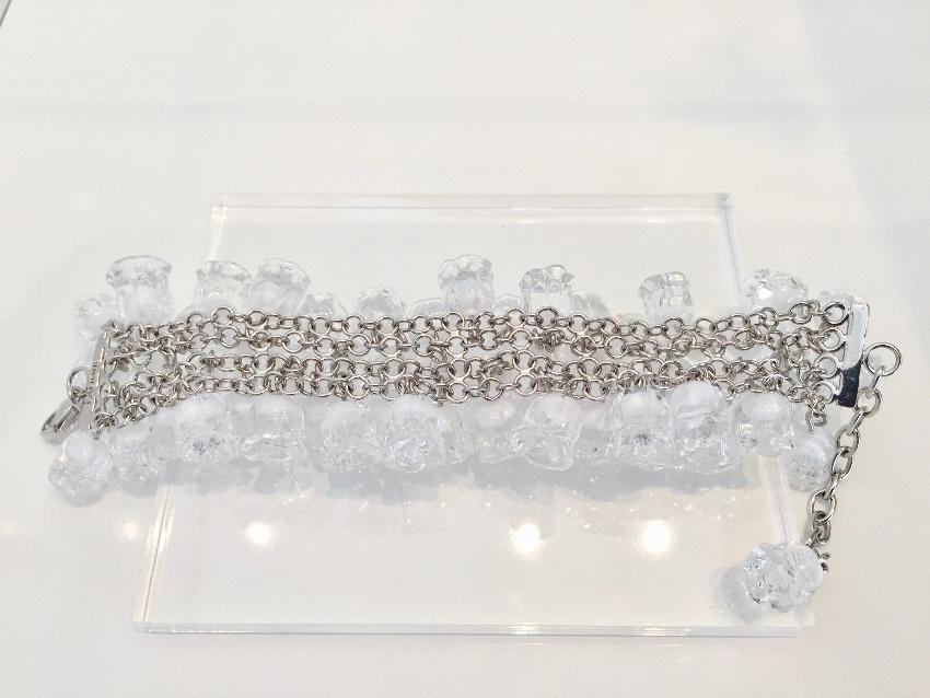 Lalique Rare Muguet Lily of the Valley Crystal Bracelet