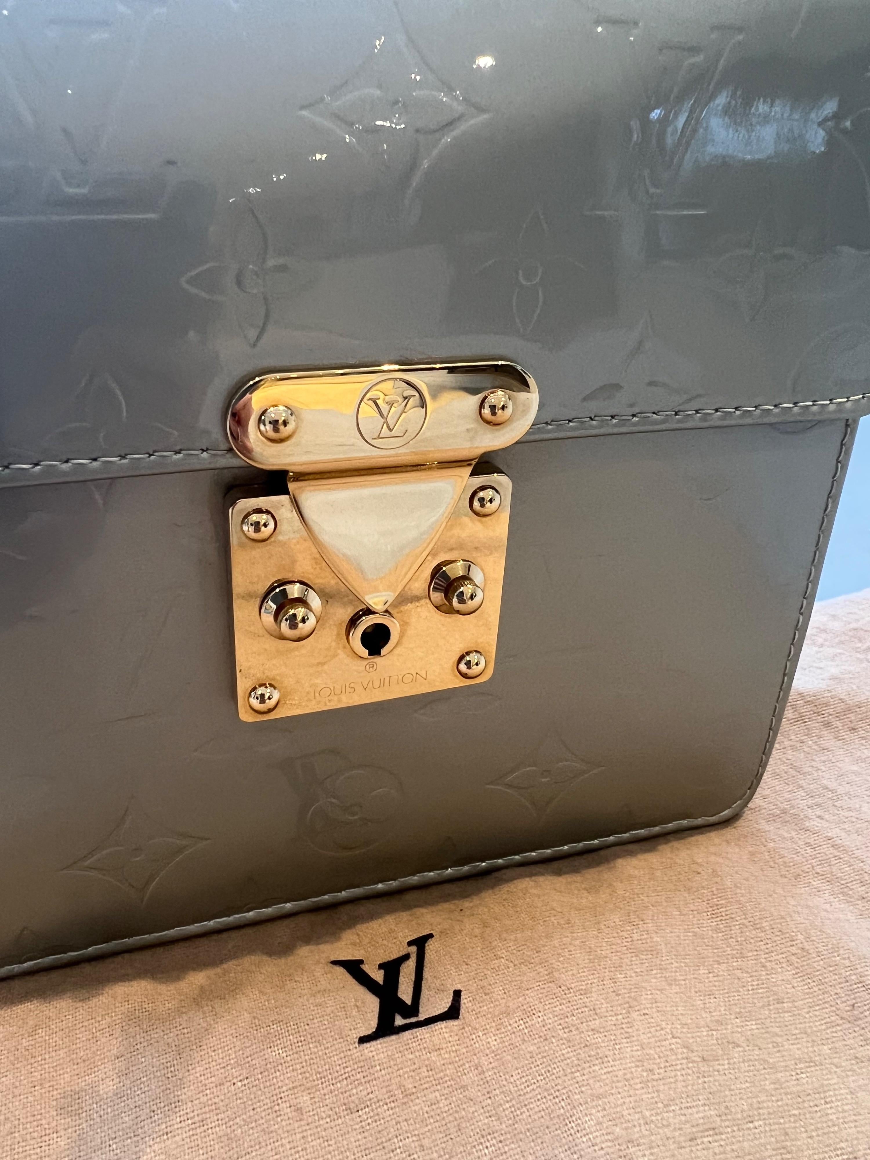 Louis Vuitton Silver Vernis Spring Street Top Handle Bag