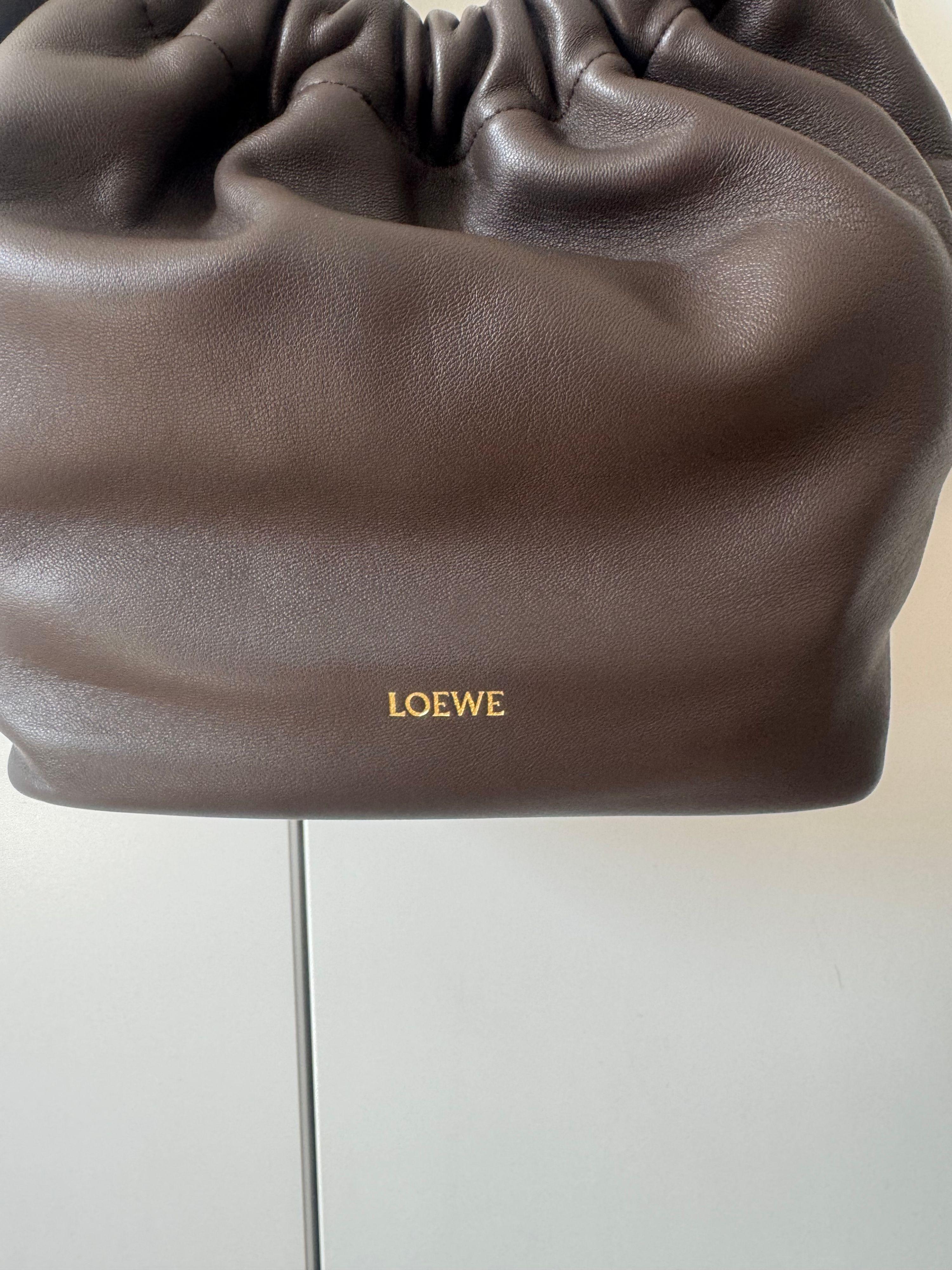 Loewe Brown Leather Small Squeeze Shoulder Bag