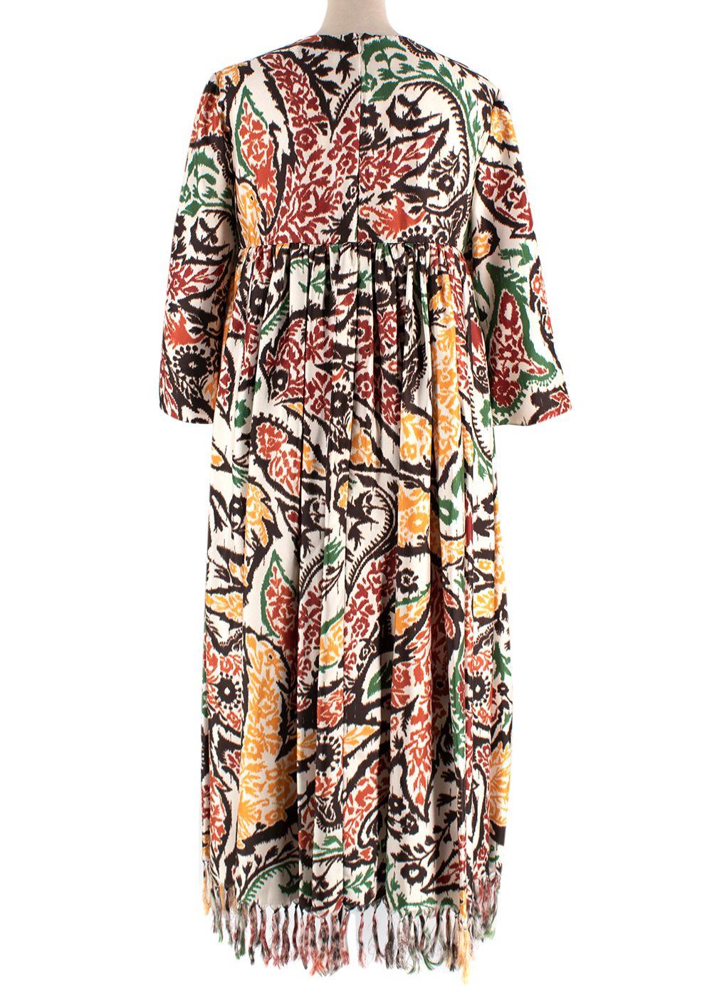 Dior Silk Patterned Maxi Dress