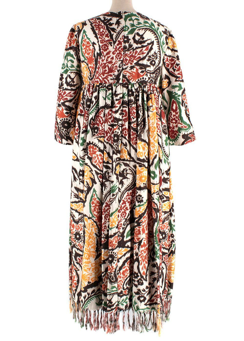Dior Silk Patterned Maxi Dress