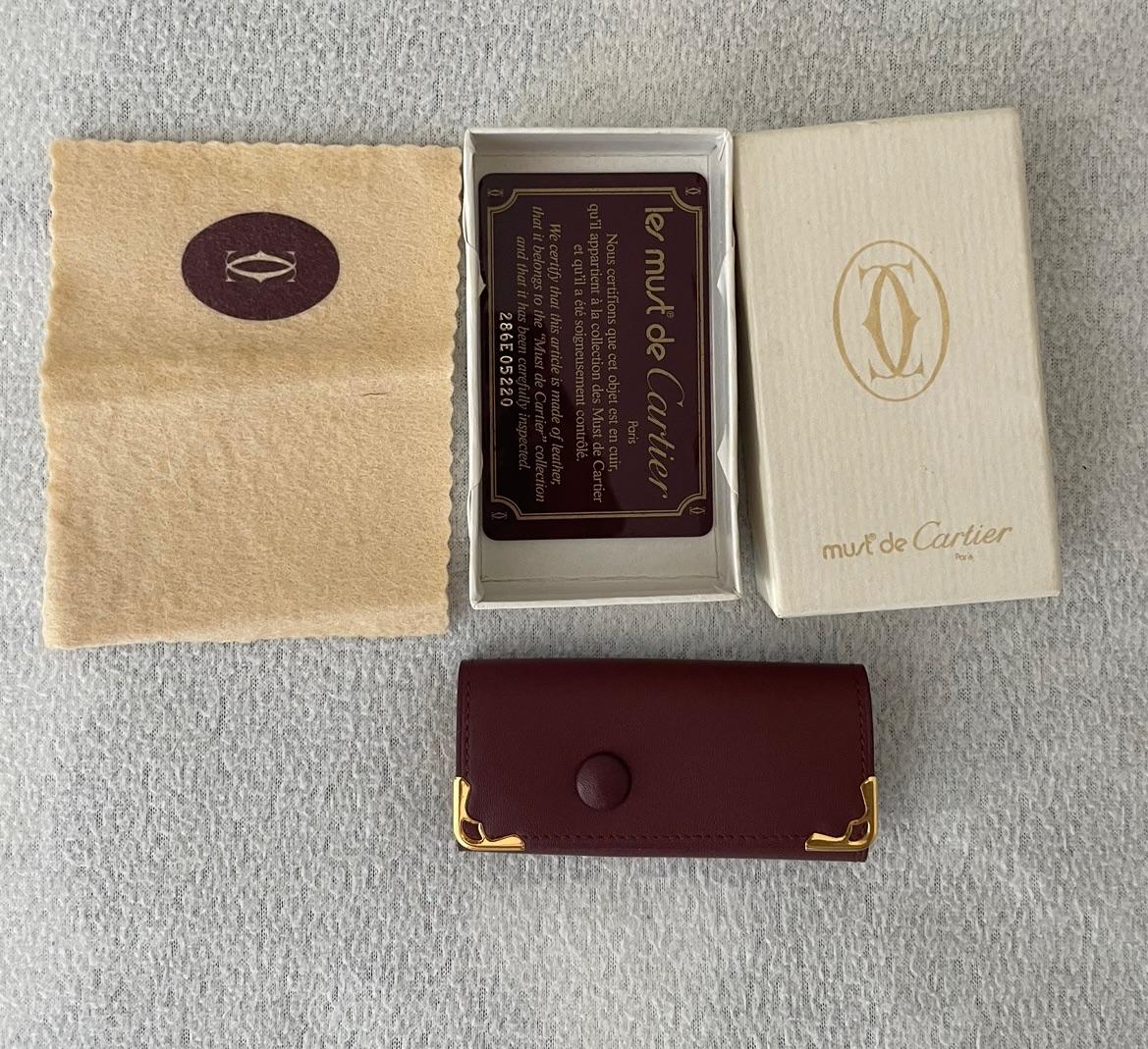 Cartier De Must Cartier Vintage Key Holder Pouch