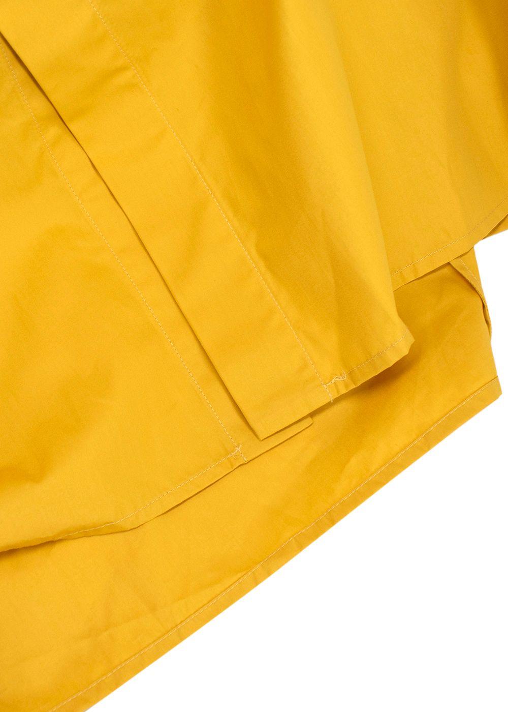 Givenchy Golden Yellow Chain-embellished Cotton-poplin Shirt Dress