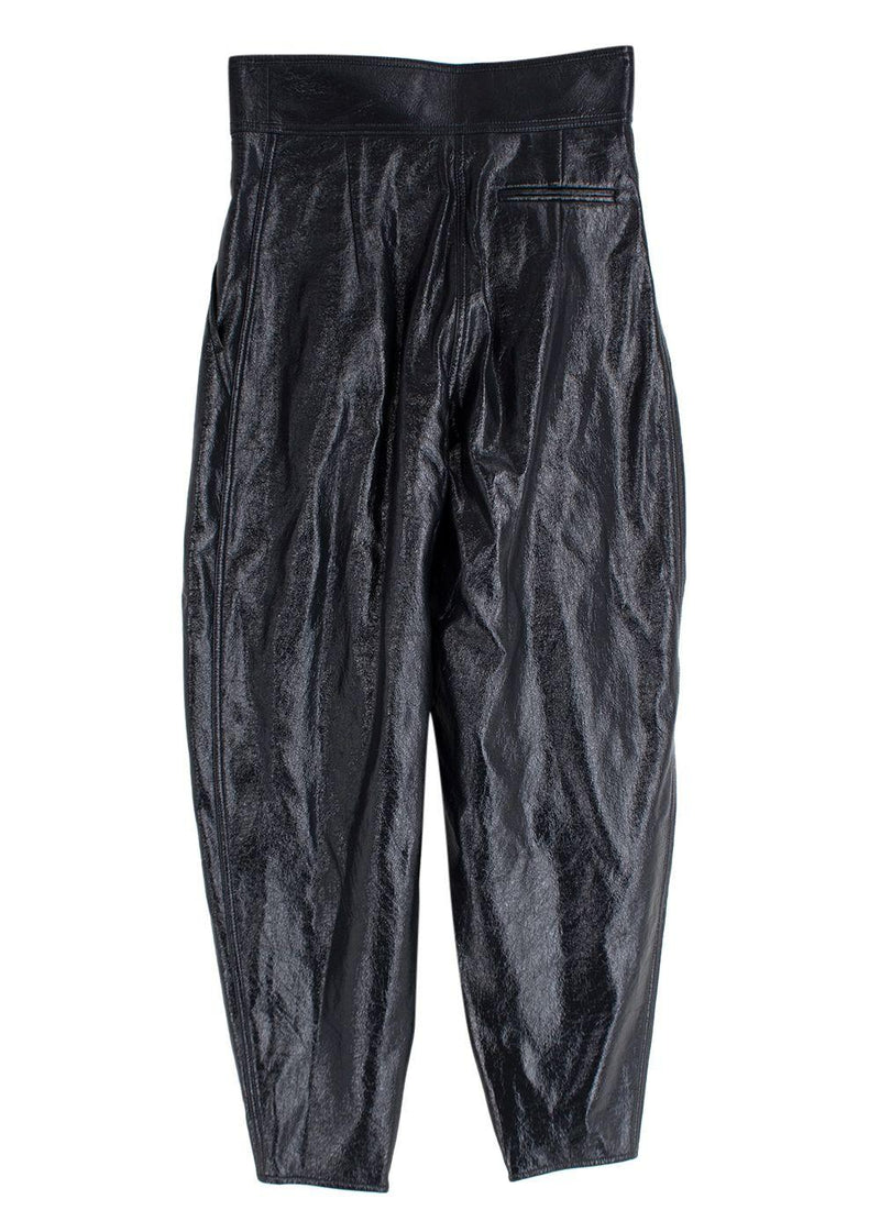Crinkled Vinyl Pants