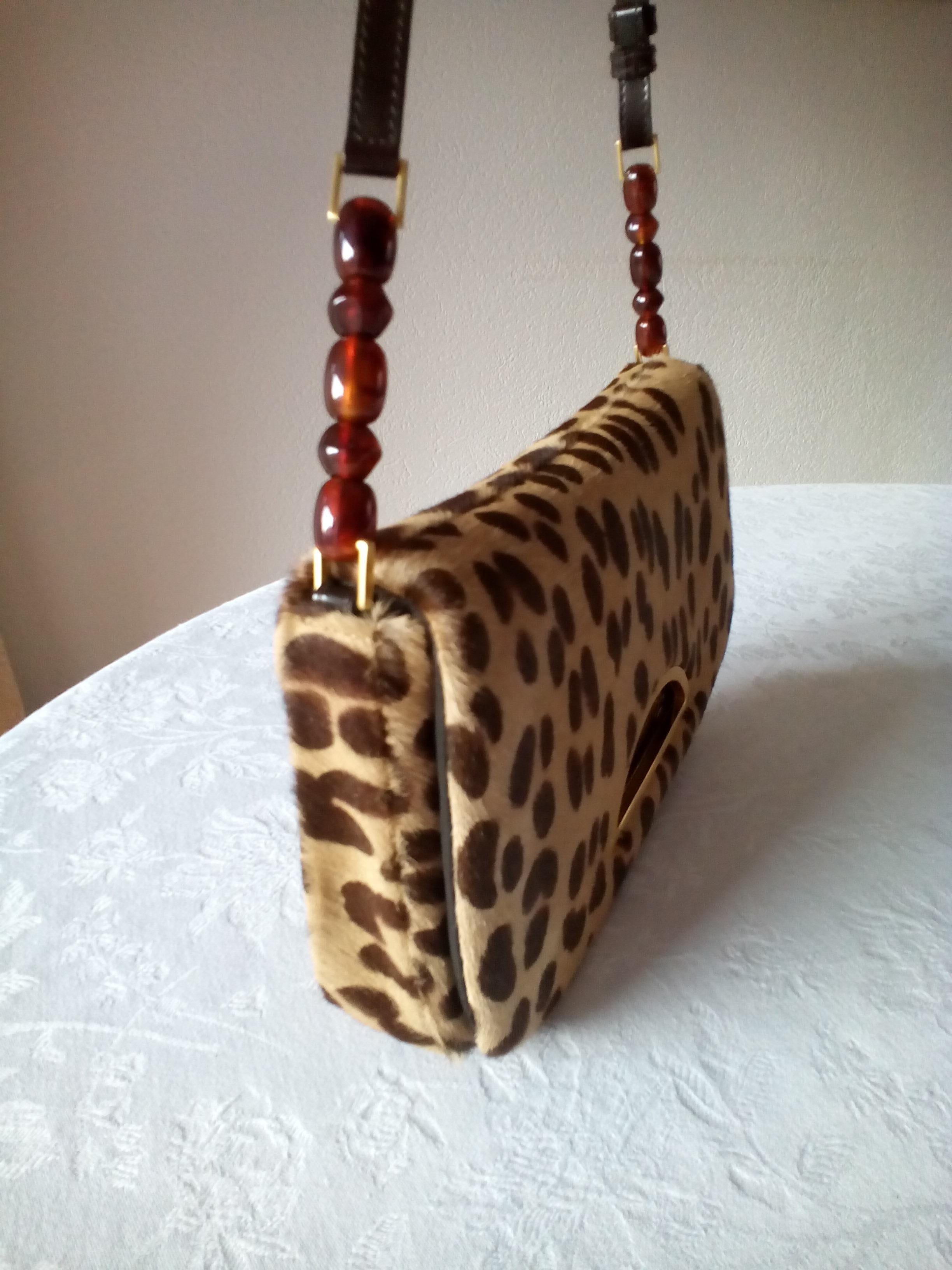 DIOR Pony Hair Clutch