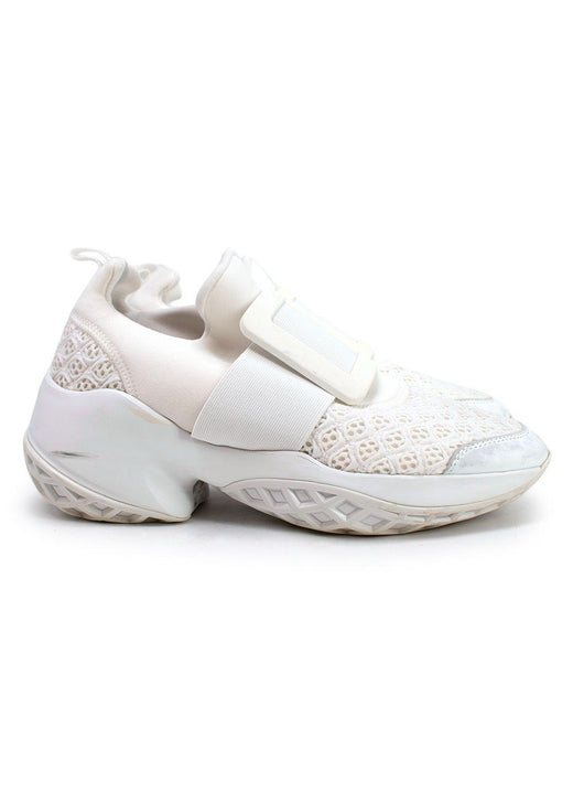 Roger Vivier Viv' Run Scuba And Leather Sneakers