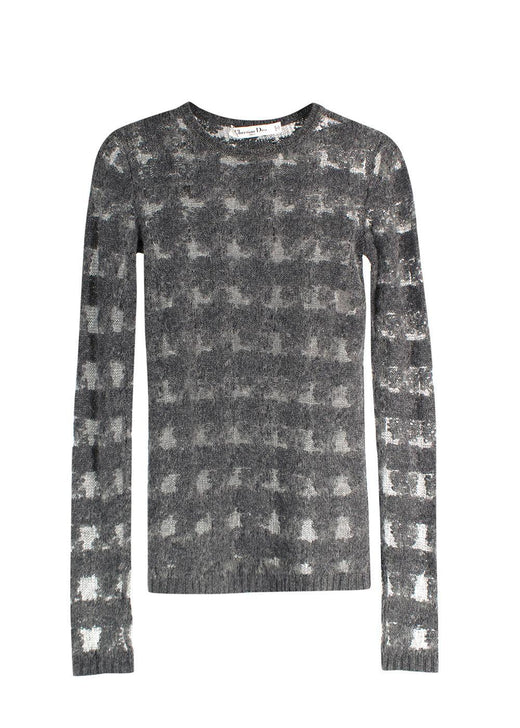 Christian Dior Cashmere/Alpaca Grey Knit Jumper