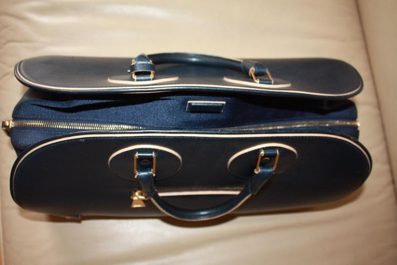Proenza Schouler Navy Leather Kiri Tote Bag & Wallet