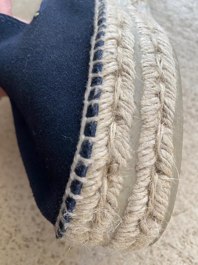 Manebi Blue Canvas Espadrilles