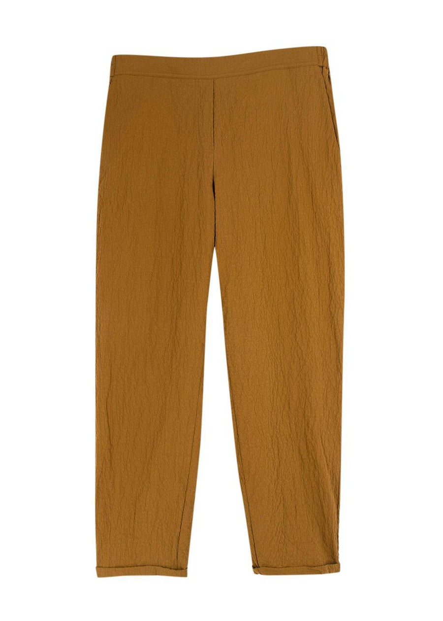 Momoni Mustard Linen Idaho Pants