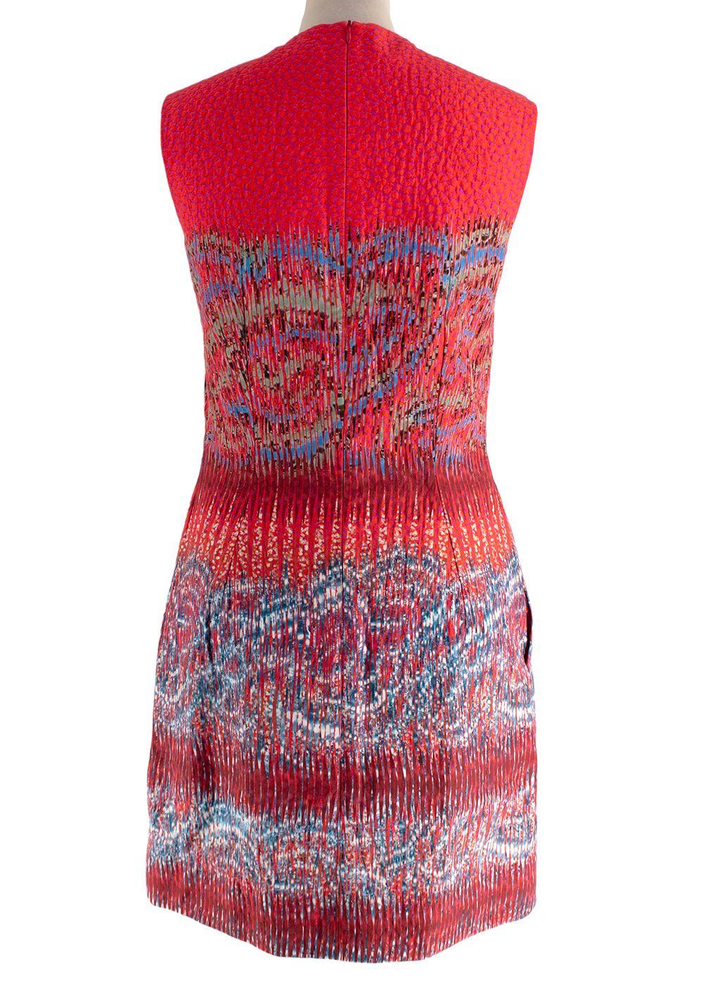 Peter Pilotto Textured Jacquard Sleeveless Mini Dress