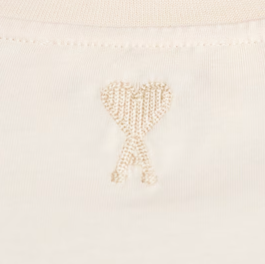 Ami Paris Cotton Logo Patch T-Shirt