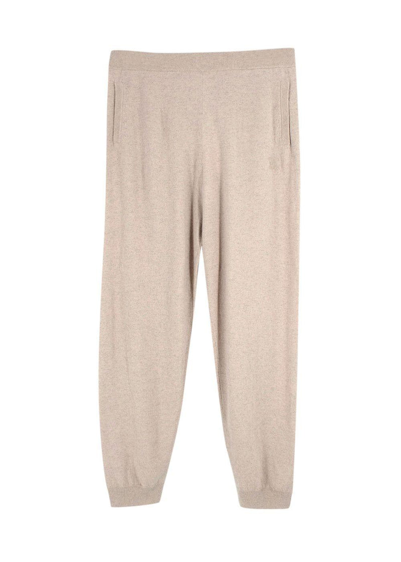 Max Mara Beige Cashmere-Blend Lounge Trousers