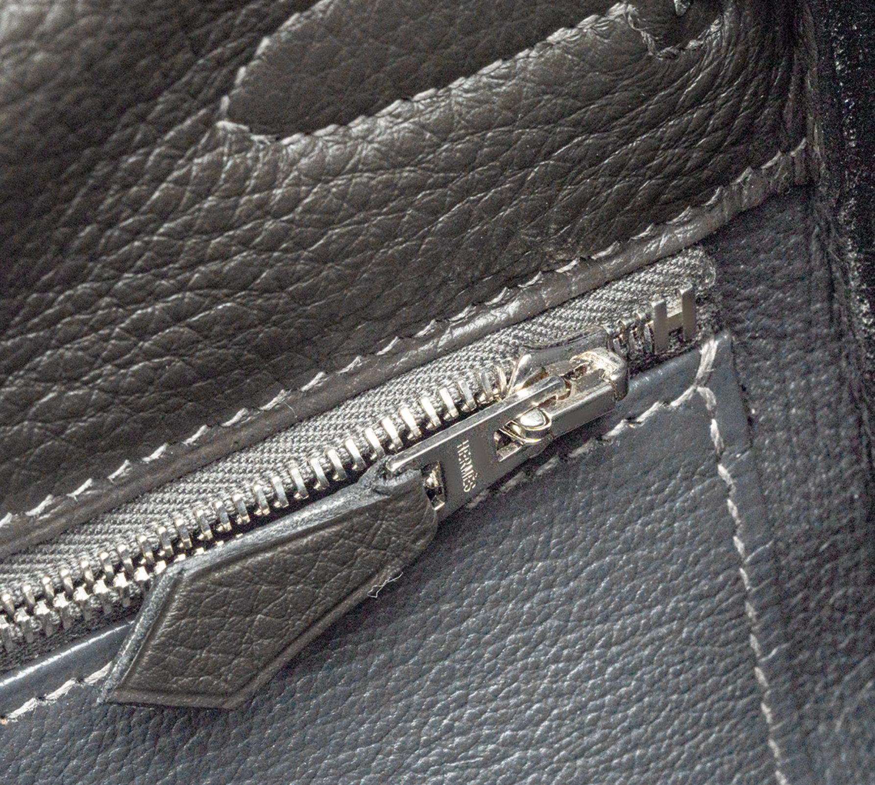 Graphite Veau grey Taurillon Clemence leather Kelly II 35 Retourne bag PHW