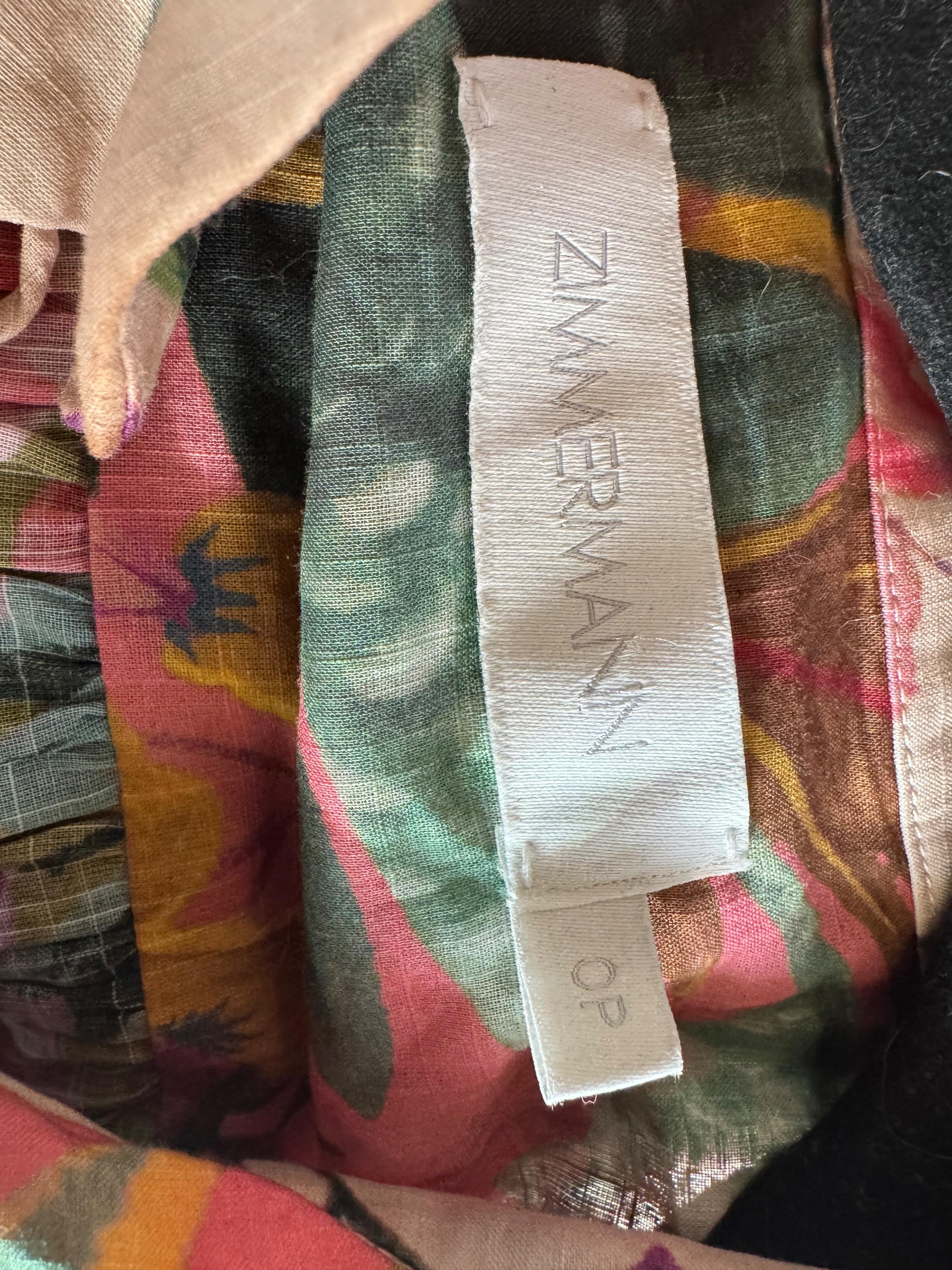Zimmermann Tropicana Short Belted Dress