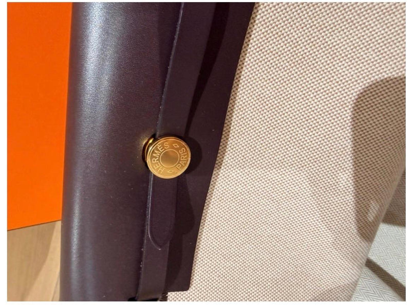 Hermes Ecru Ebene Mini Herbag 20