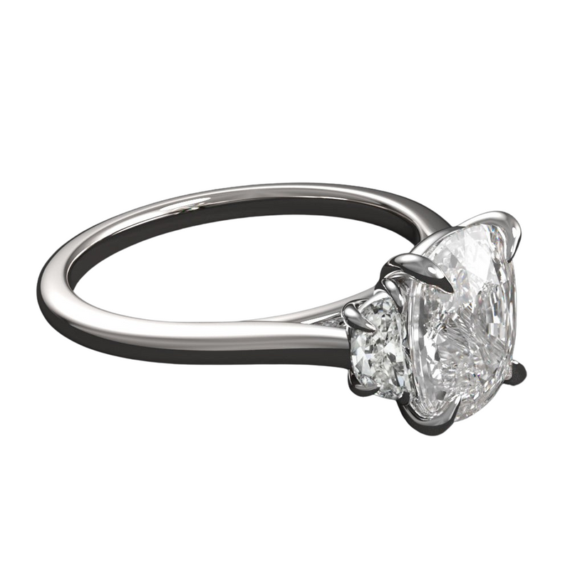 Verde 2ct Lab Grown Cushion Cut Diamond ring