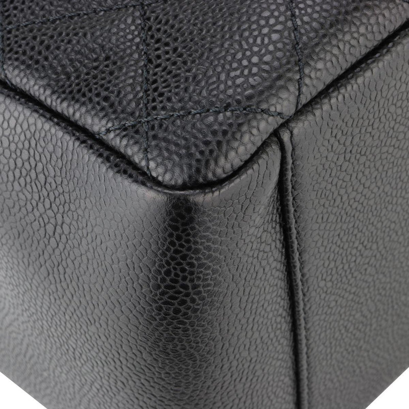Chanel Black Caviar Leather Grand Shopping Tote