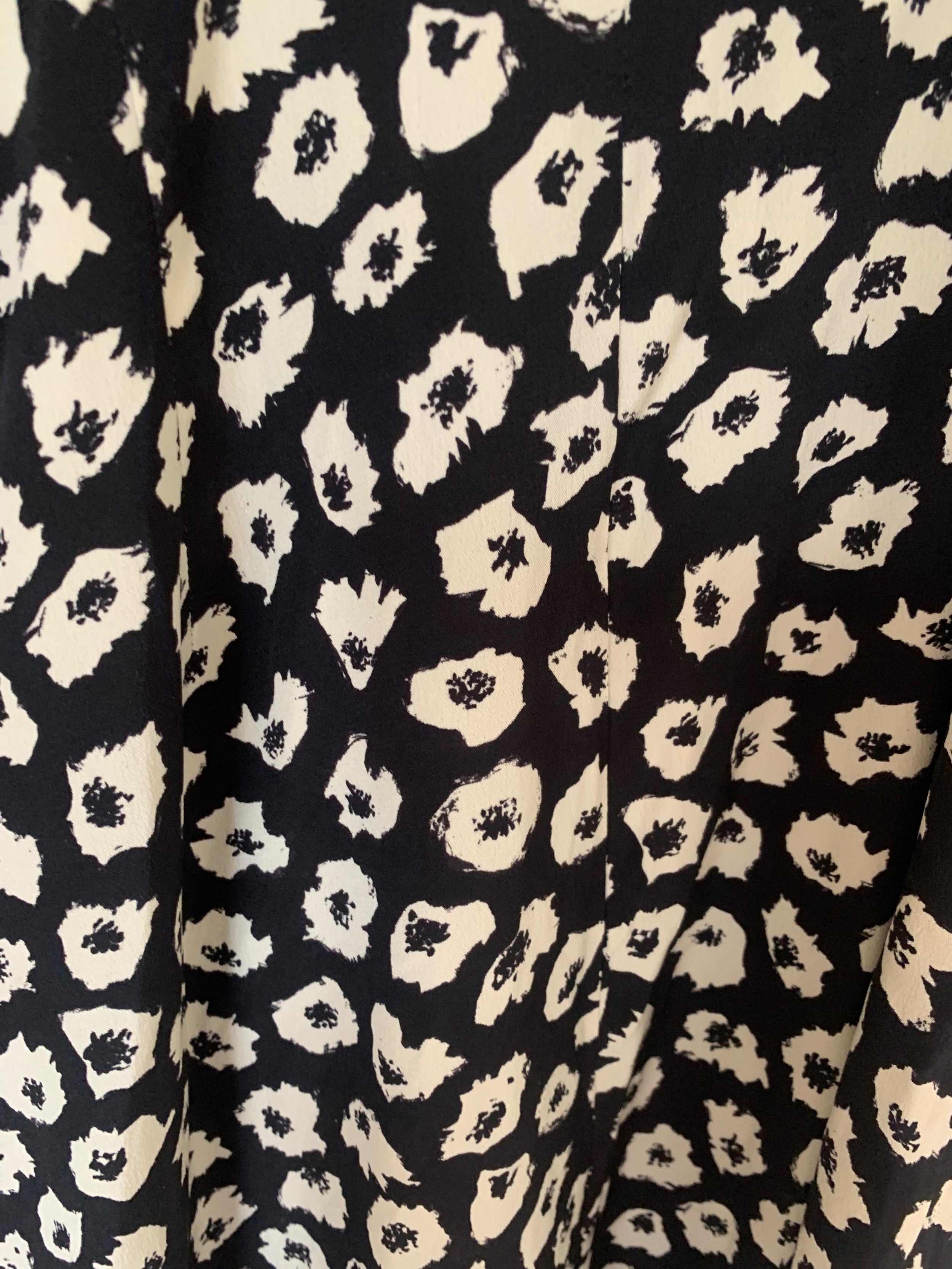 Floral-Print Silk-Crepe Midi Dress