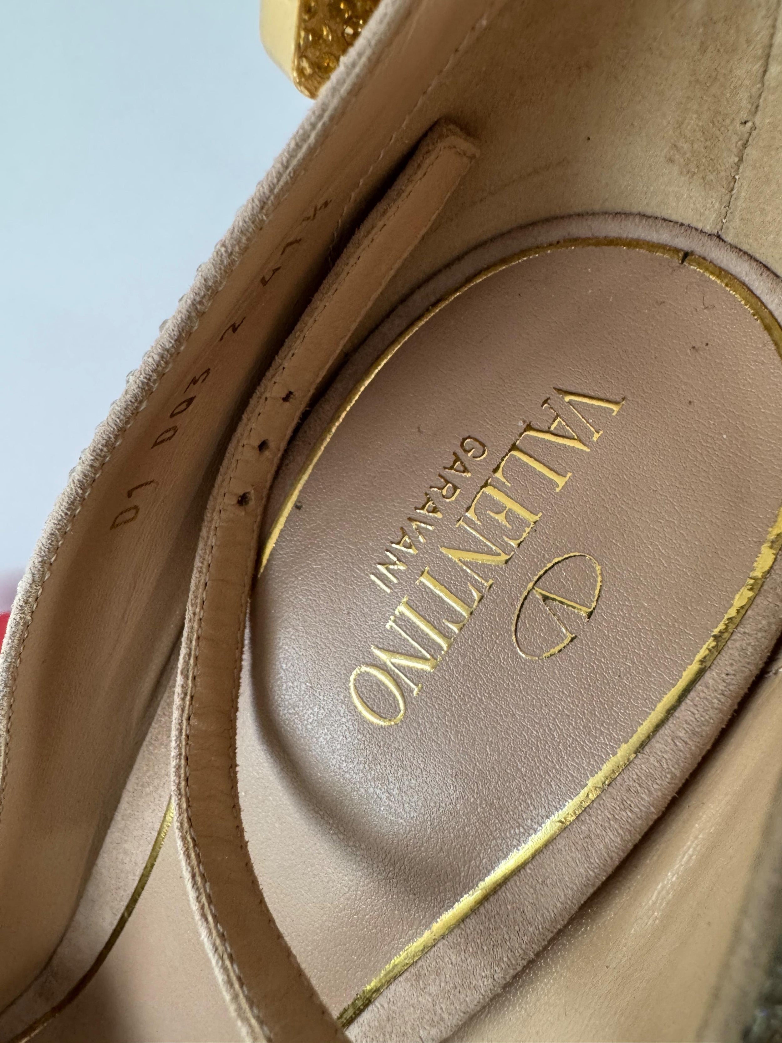Crystal Tan-Go Platform Pumps 155
