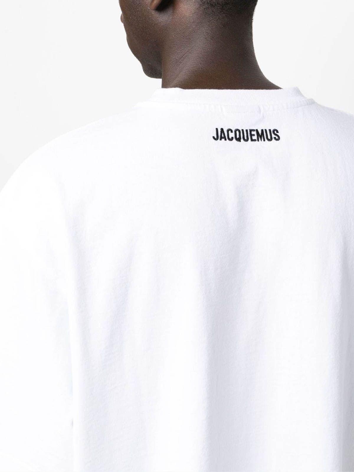 Jacquemus Sun Print White Cotton T-Shirt