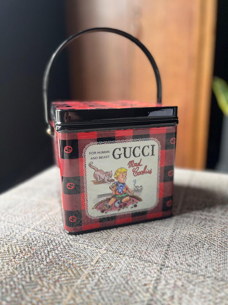 Gucci Red Gingham 'Mad Cookies' Box Grab Bag