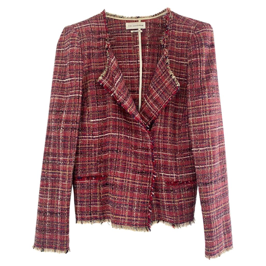 Isabel Marant Etoile Red Tweed Jacket