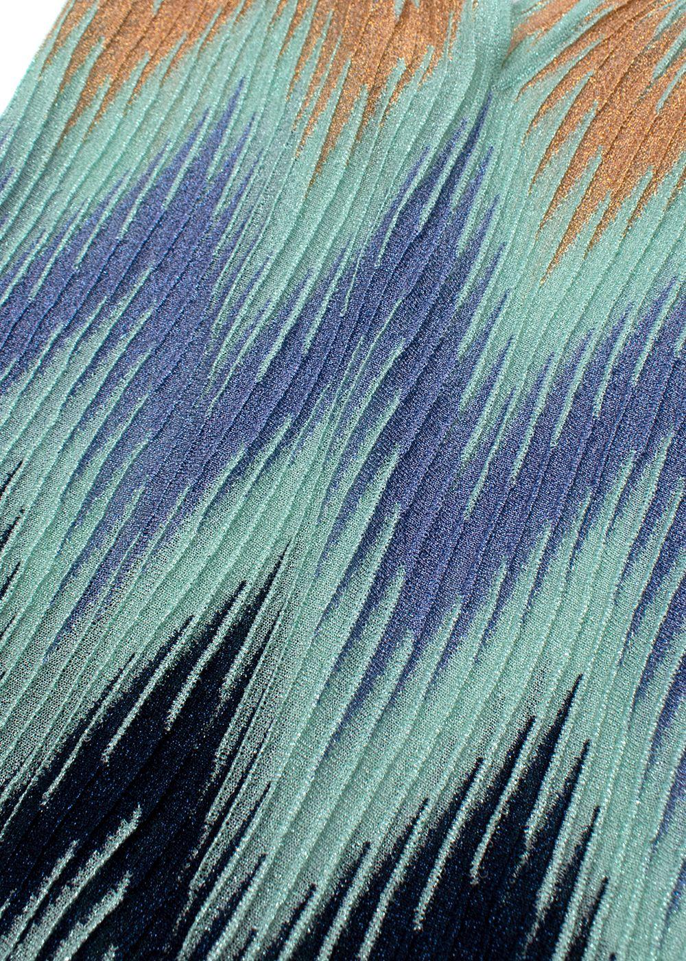Missoni Lurex Sleeveless Striped Metallic Top