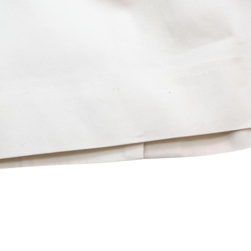 Dior Ivory Cotton Blend Midi Puff-Sleeve Dress