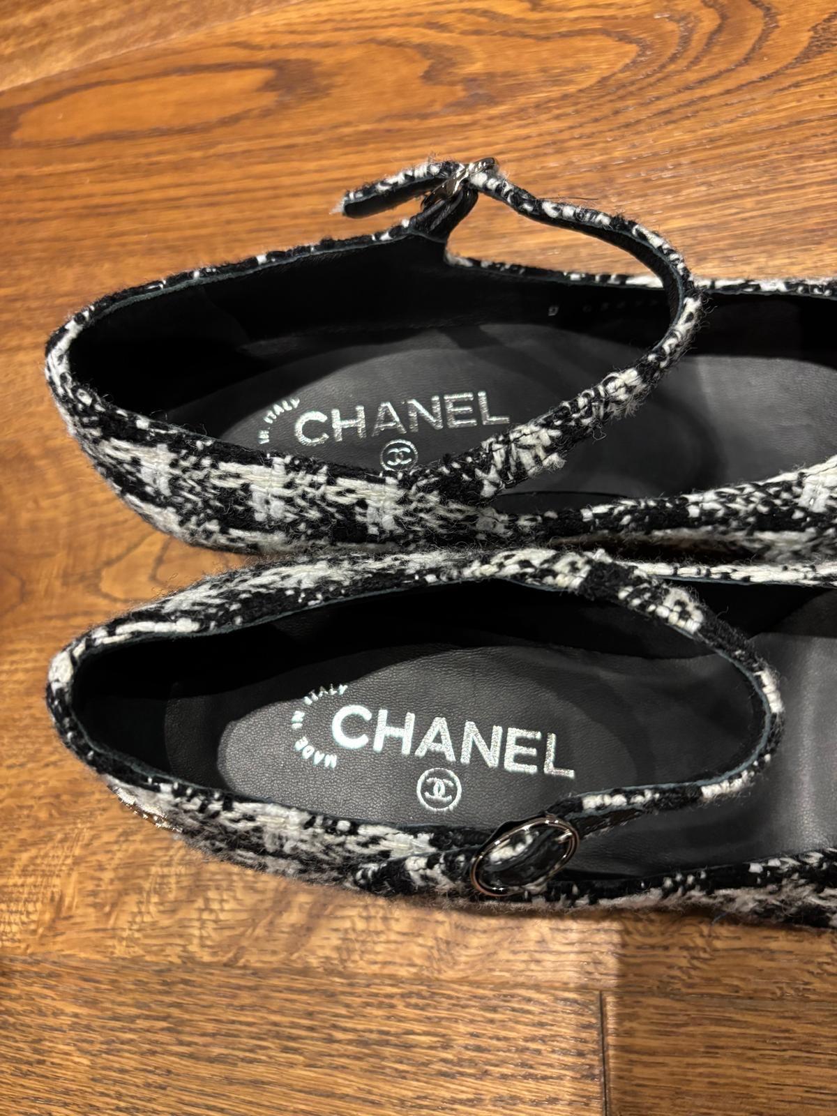 Chanel Tweed Mary Jane Heels