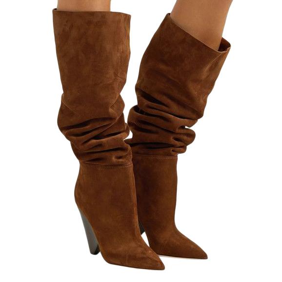 Saint Laurent Niki suede over-the-knee boots