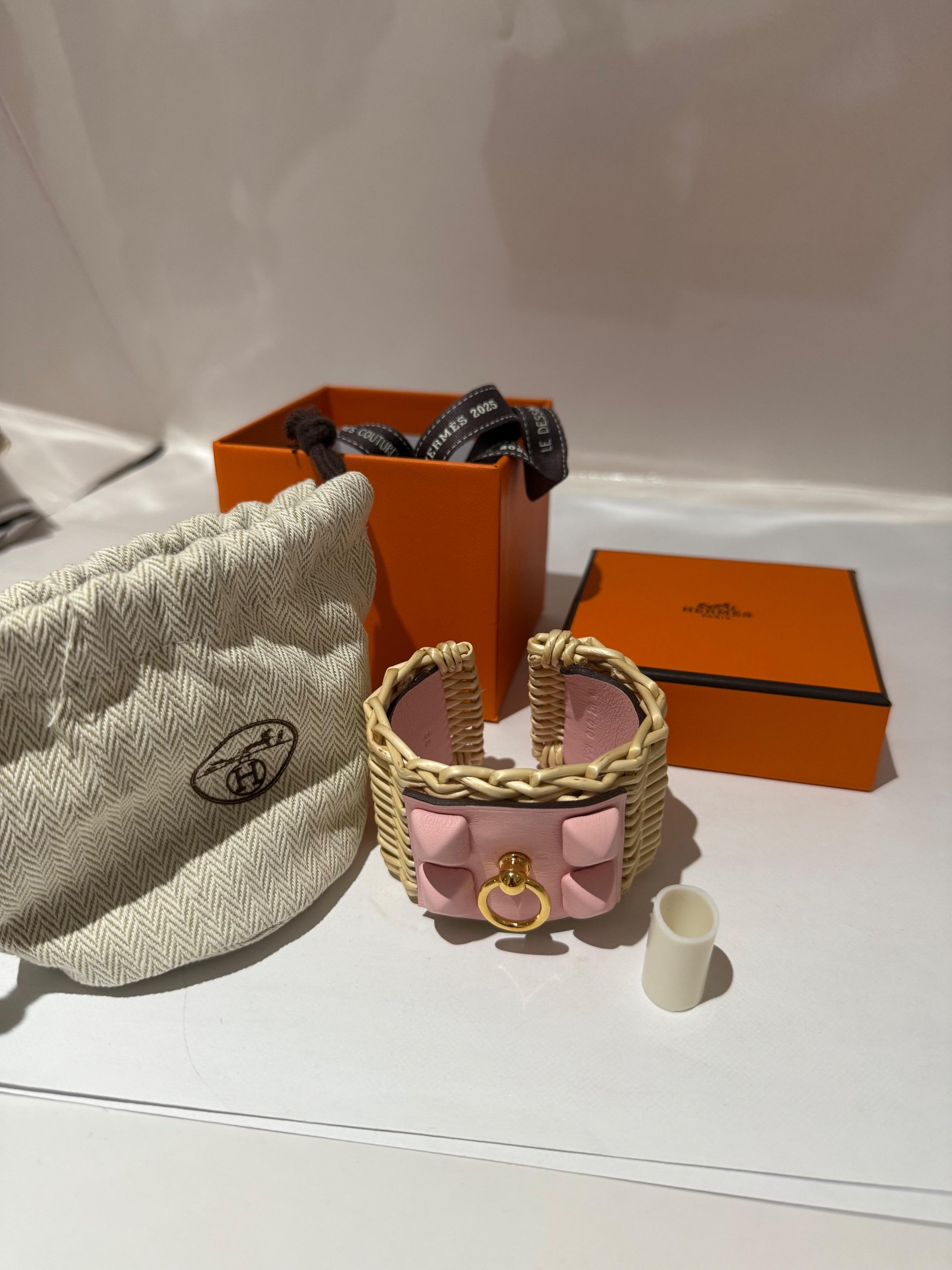 Pink Medor Picnic Sakura cuff bracelet.