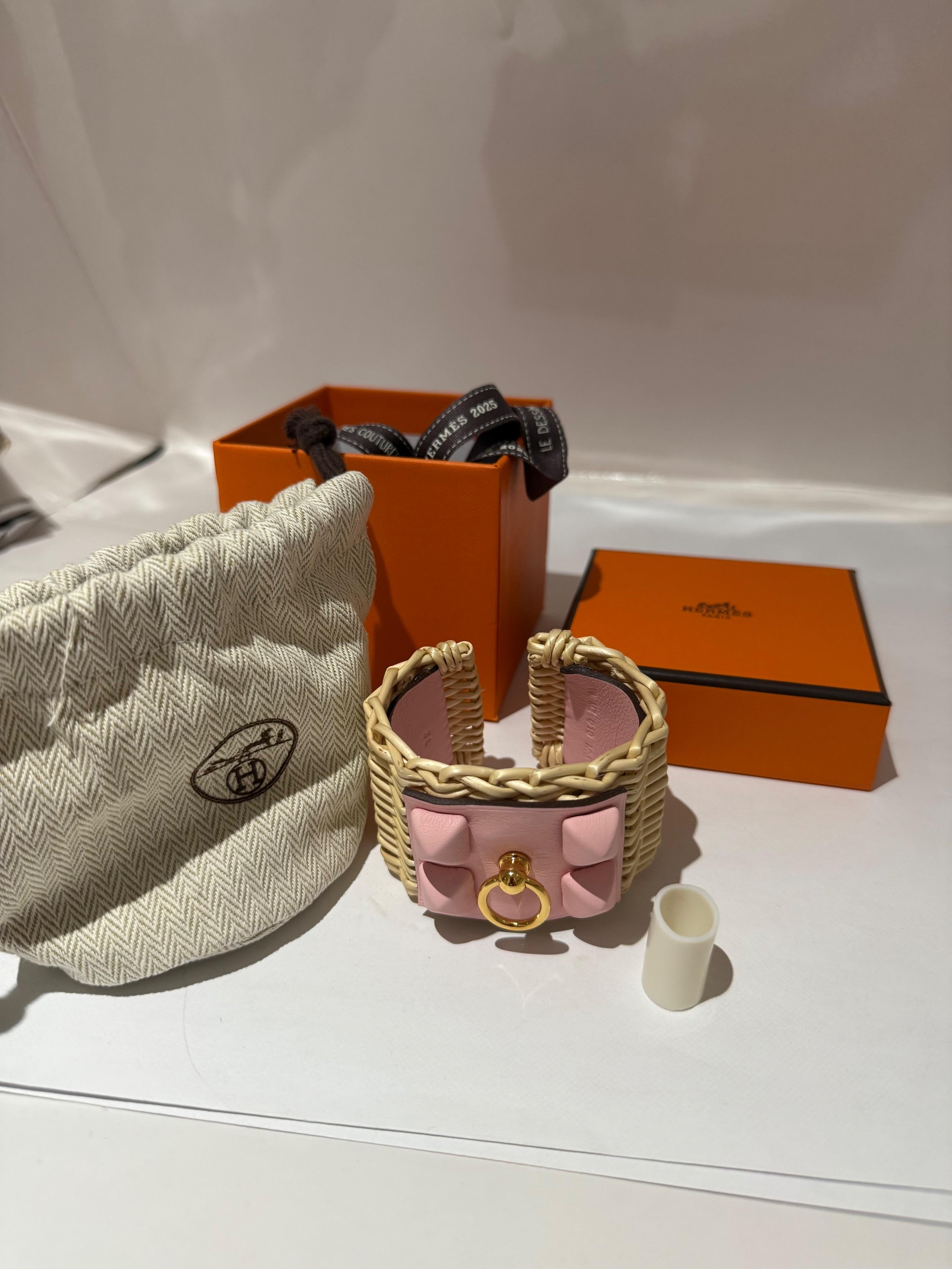 Pink Medor Picnic Sakura cuff bracelet.