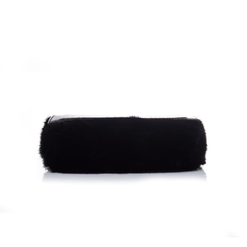 Givenchy Black Mink and leather crossbody bag