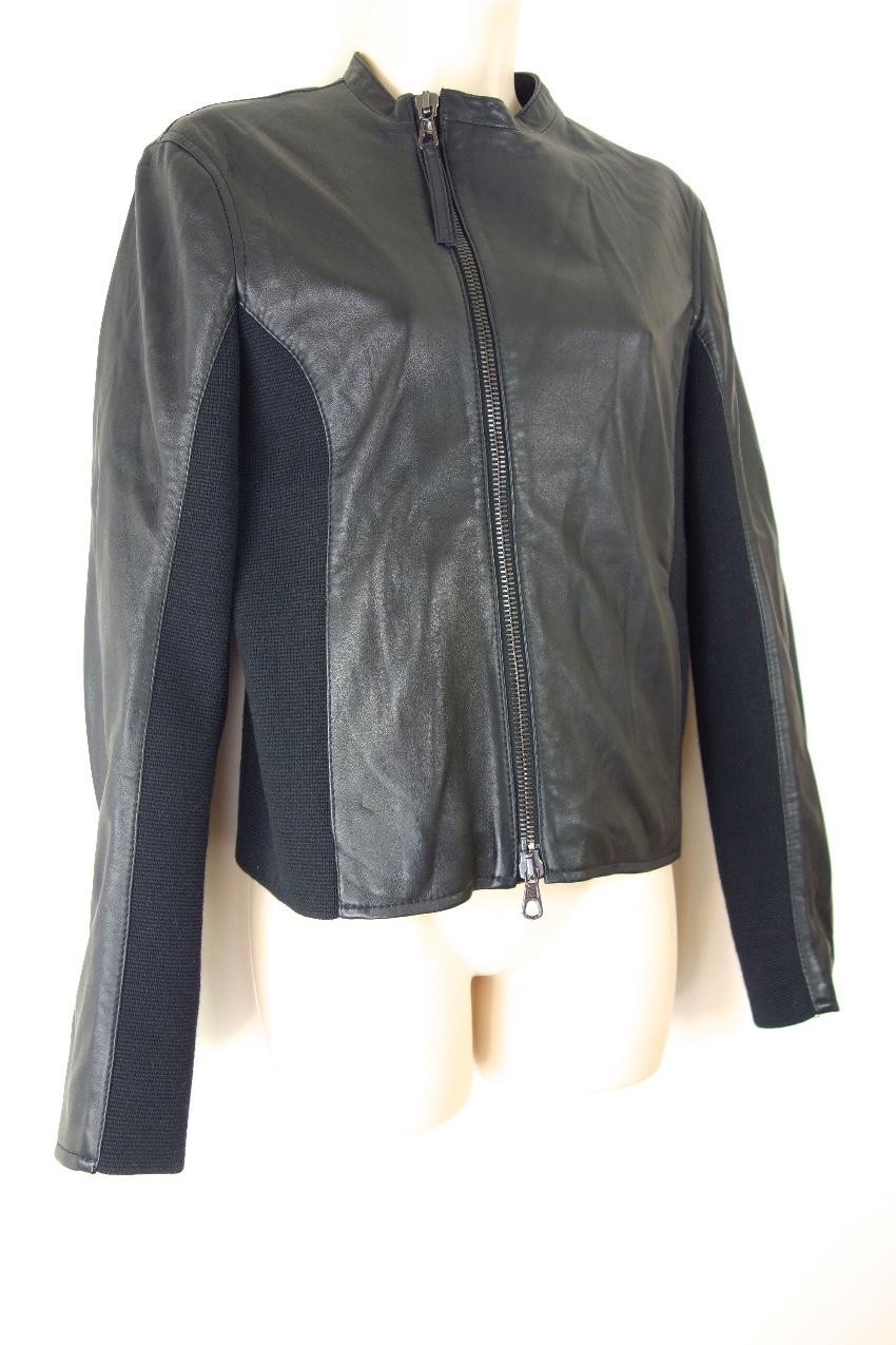 Lot78 Lightweight Asymmetric Leather Jacket