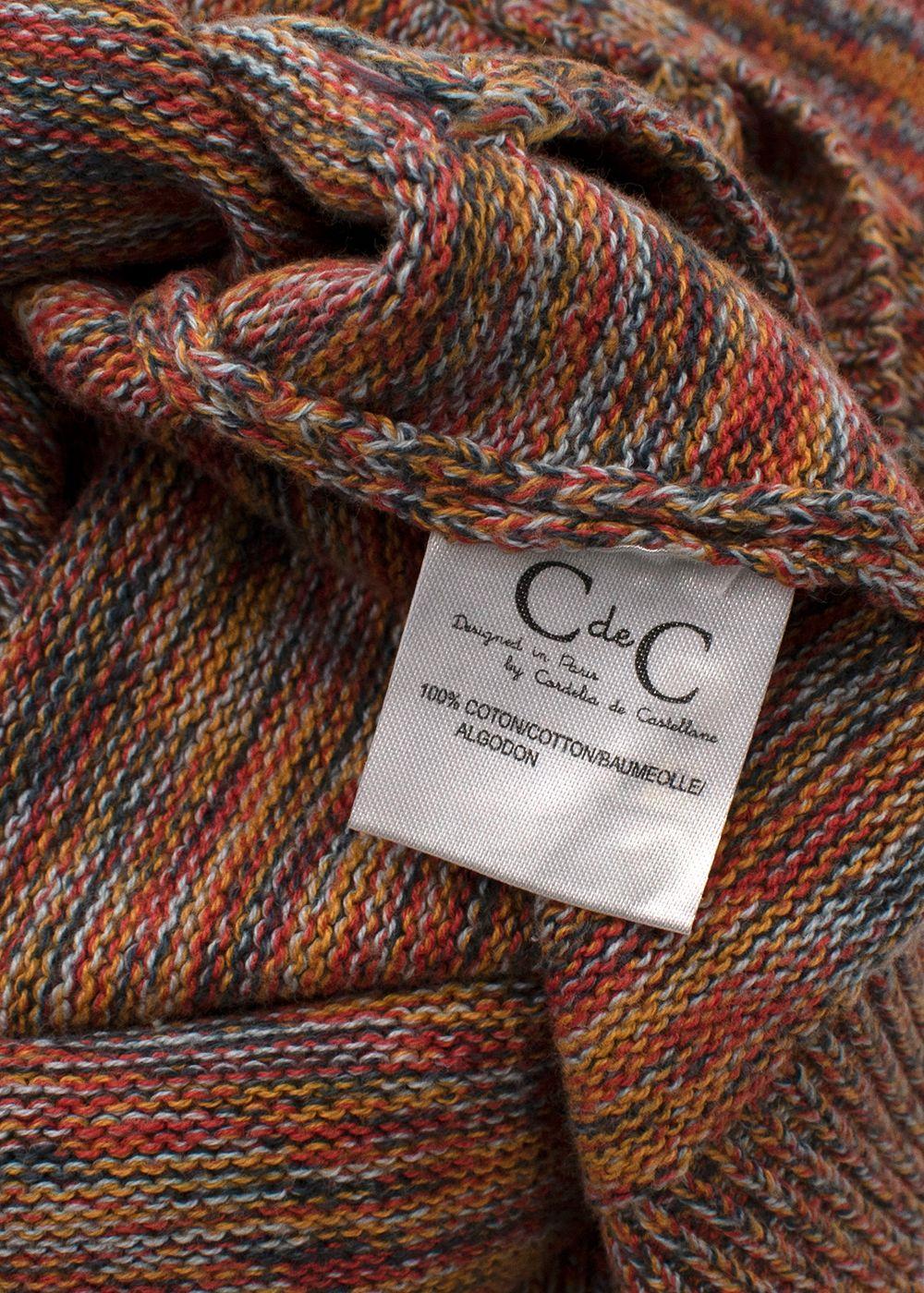C de C Kids 8A Orange Knit Cardigan
