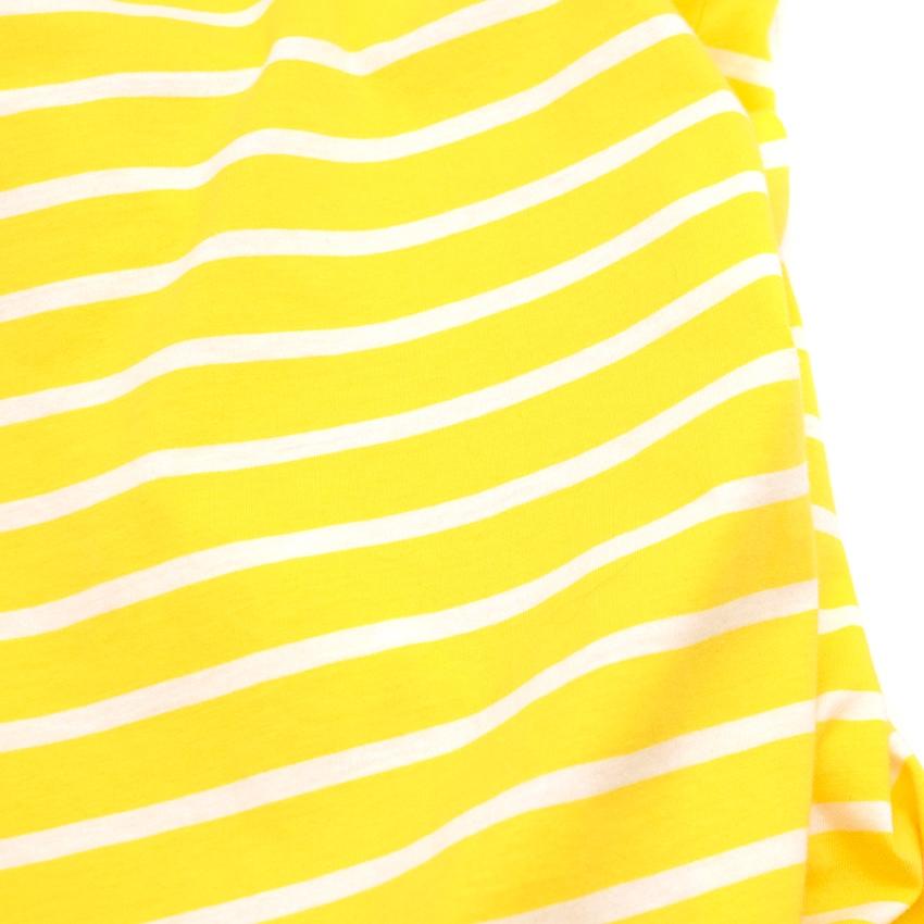 Karl Lagerfeld Yellow Cotton Striped Tshirt