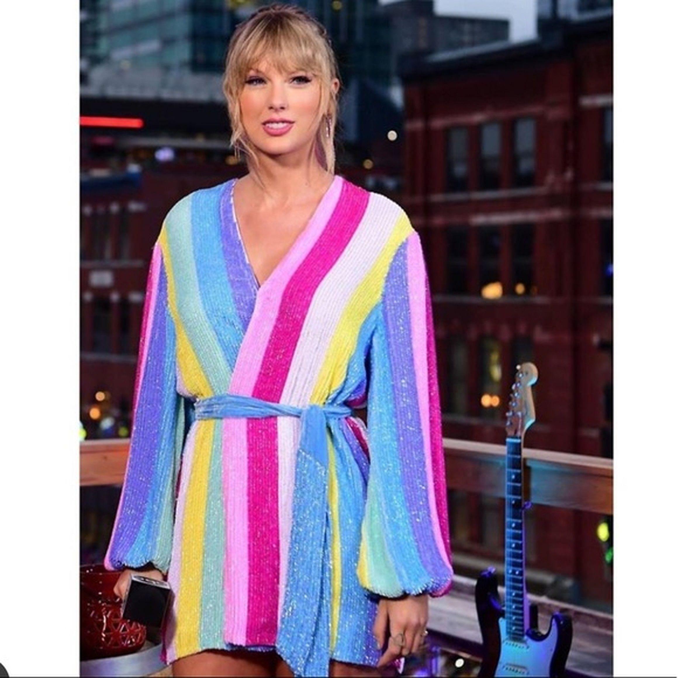 Multicoloured Gabrielle Mini Dress