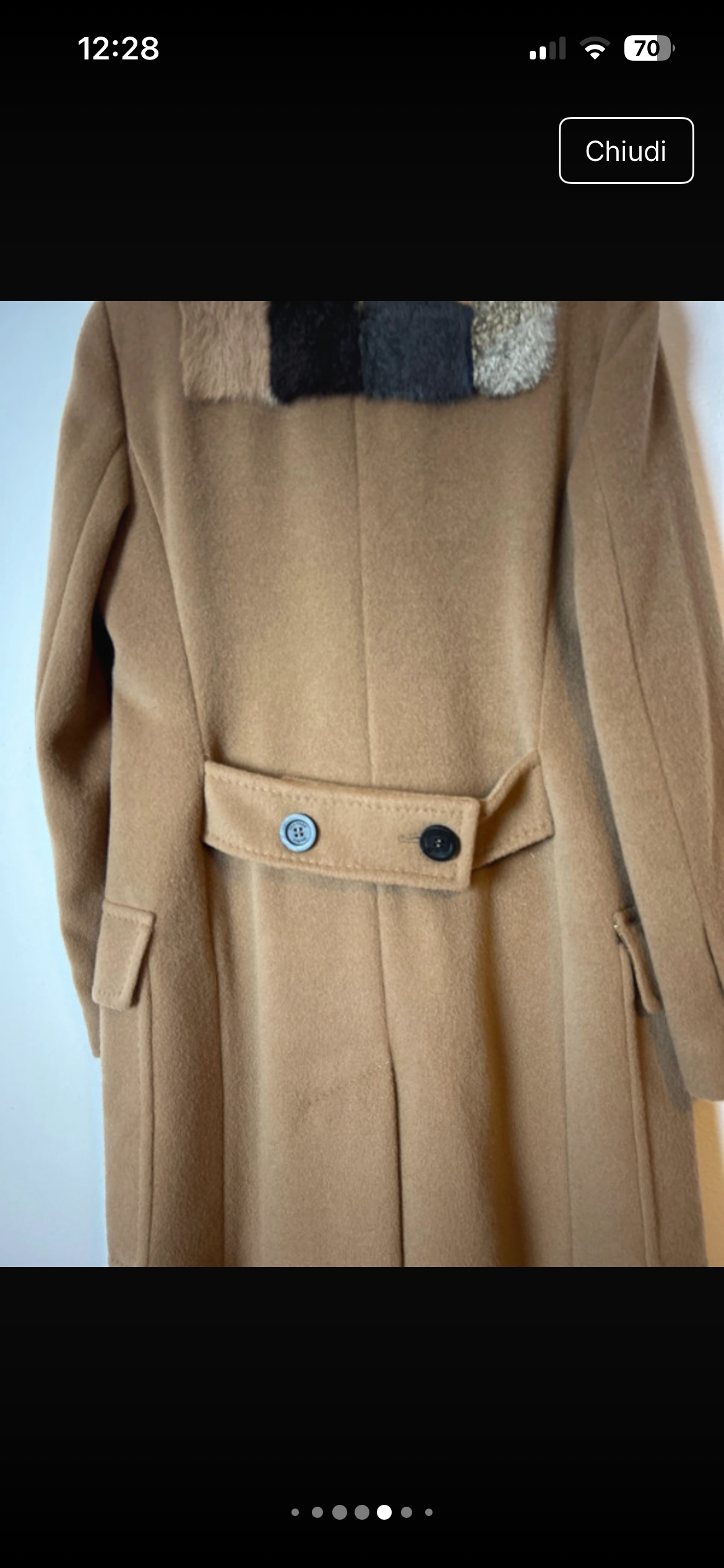 MaxMara Rabbit Collar Camel Coat