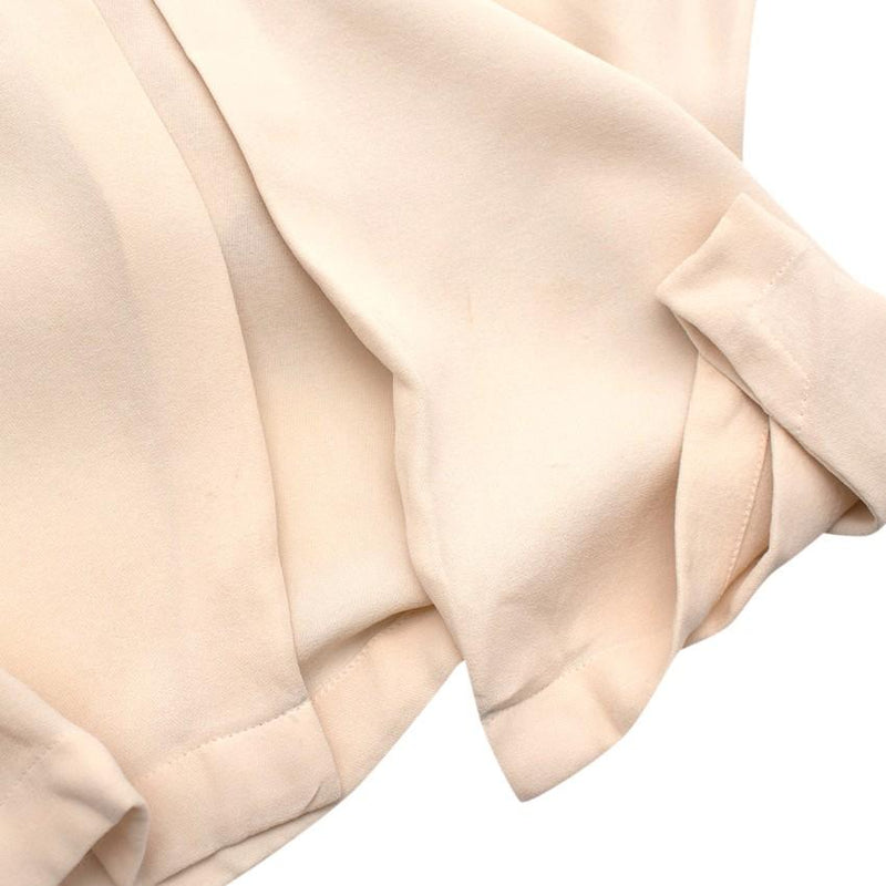 Chanel Cream Silk Sleeveless Shell Top