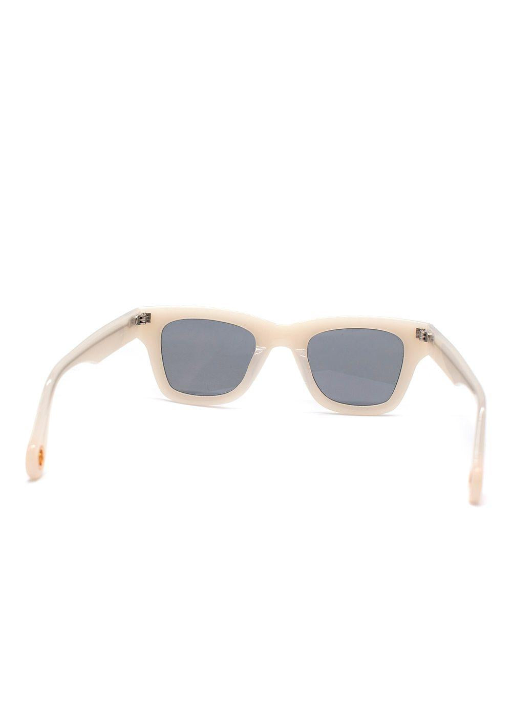 Jacquemus Cream Les Lunettes D-frame Sunglasses