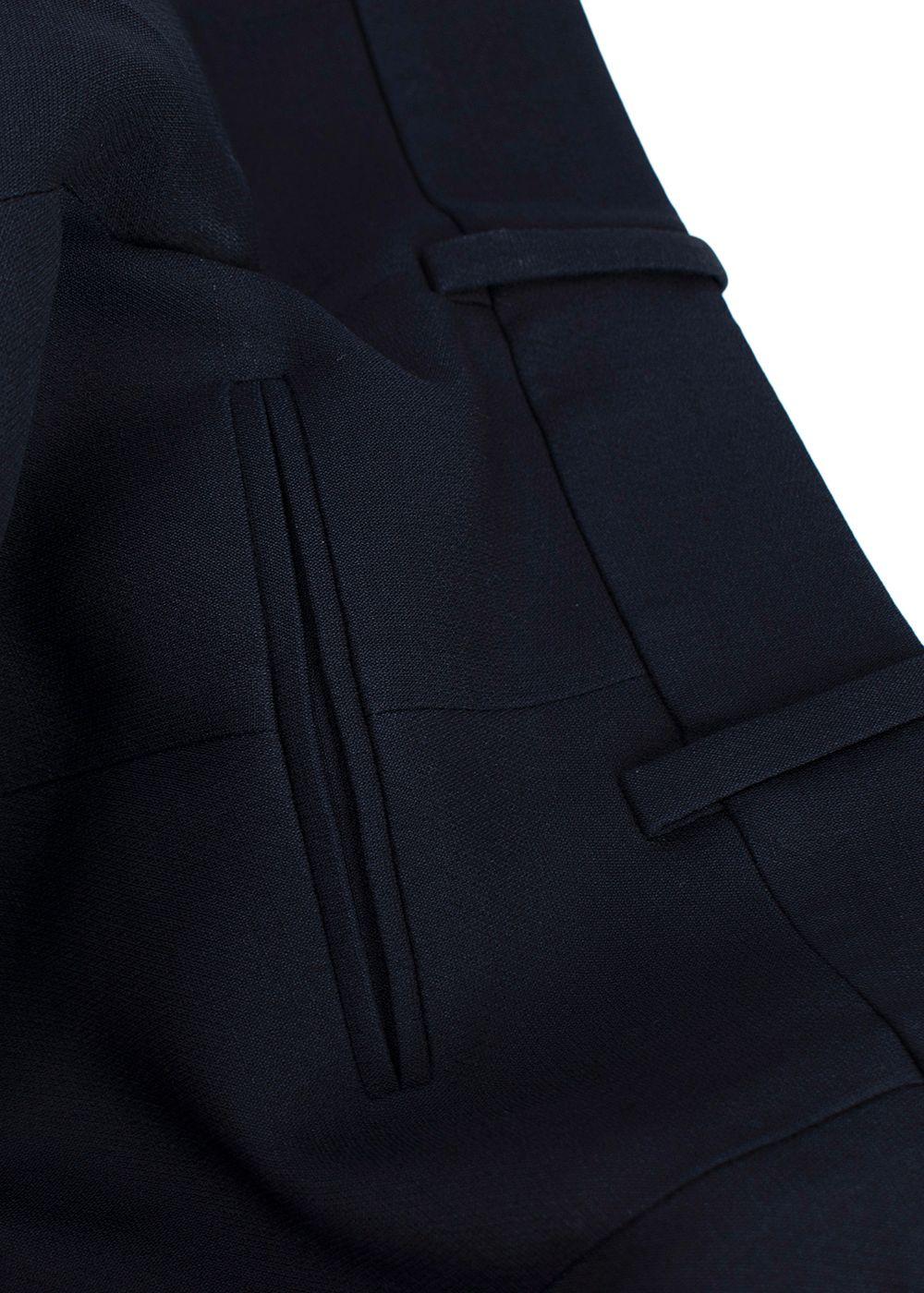 Valentino Navy Tailored Cropped Trousers