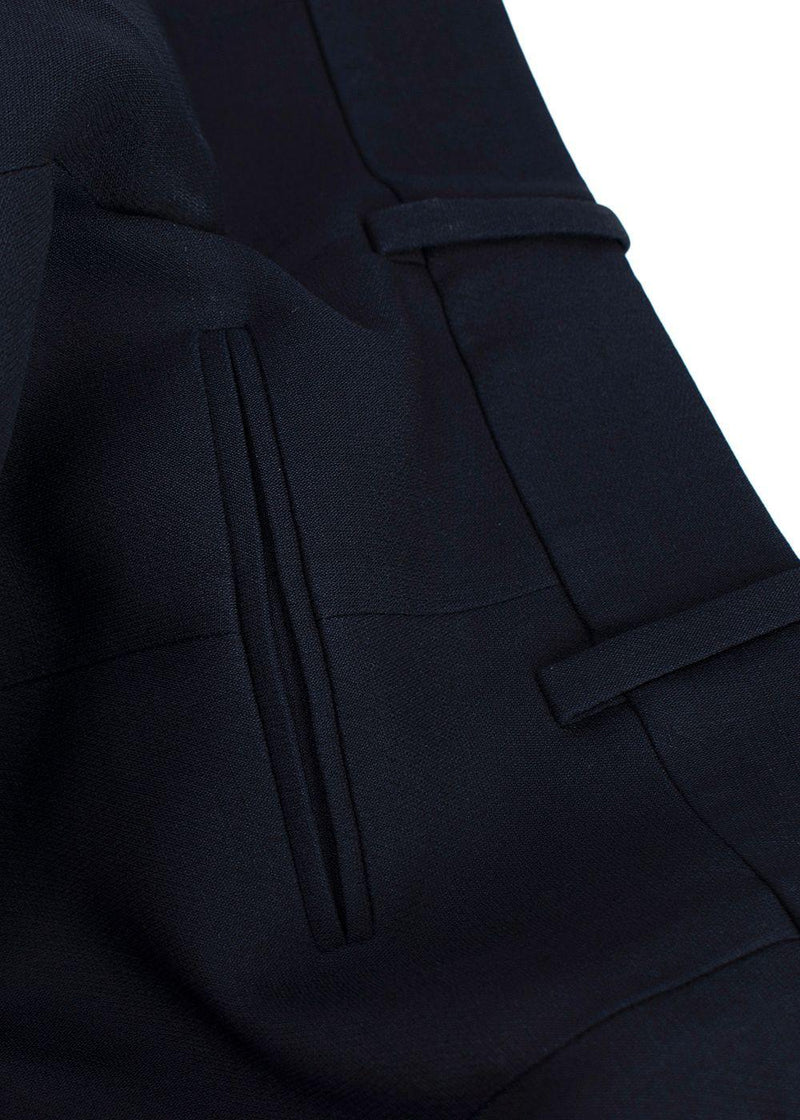 Valentino Navy Tailored Cropped Trousers