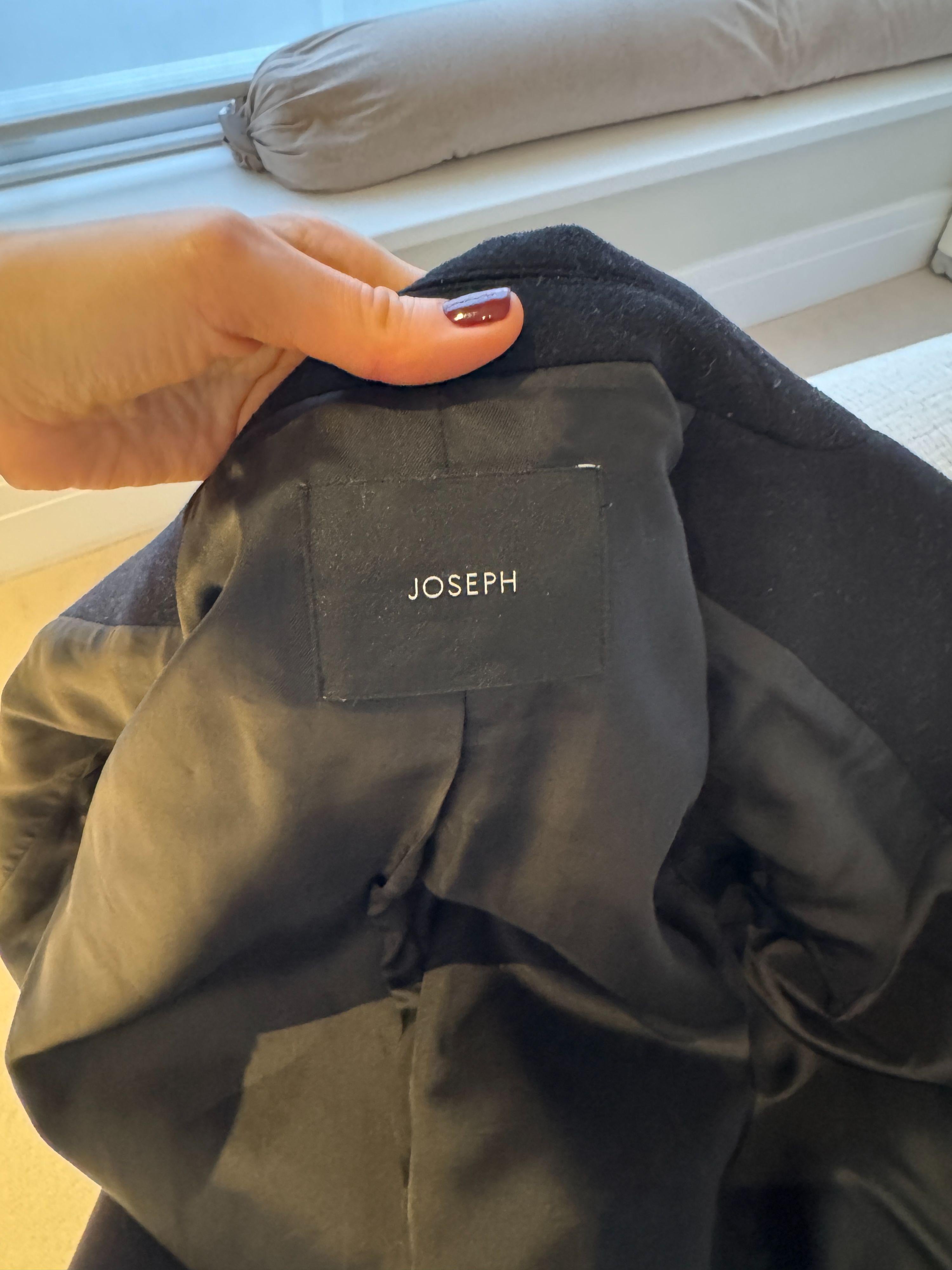 Joseph Black Wool/Cashmere Coat