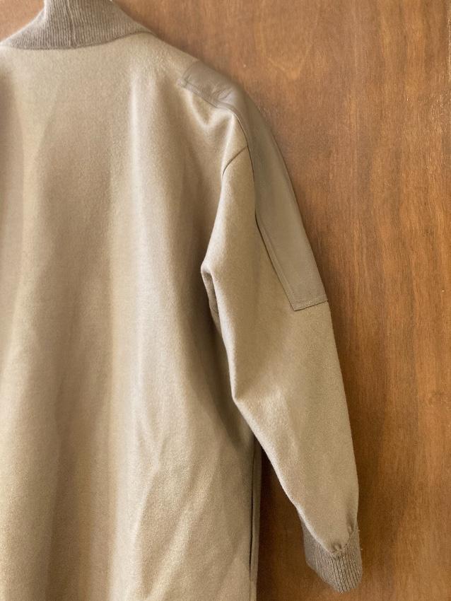 MaxMara Camel Leather Trimmed Wool & Cashmere jacket
