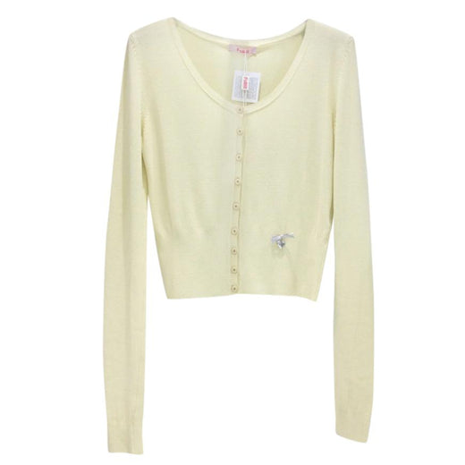 Blumarine Lemon Yellow Cardigan